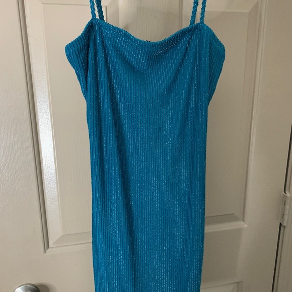 Dresses & Skirts - Short Blue Sparkly Dress